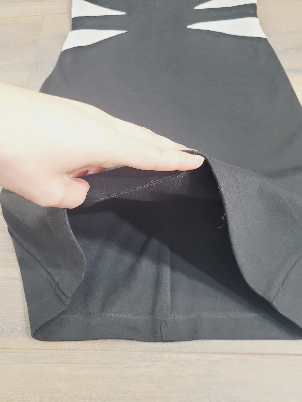 HKR Collection Black White Cocktail Evening Strapless Zipper Back Dress Sz Small - Picture 4 of 14